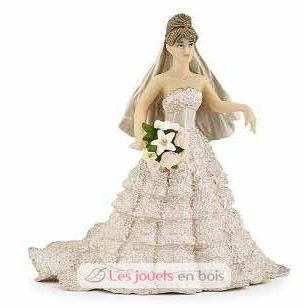 Figurina della sposa in pizzo champagne PA39071-3134 Papo 1