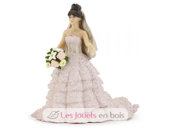 Figurina della sposa in pizzo rosa PA39070-3135 Papo 1