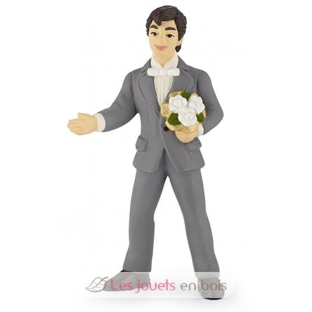 Figurina dello sposo con il bouquet PA39012-3983 Papo 1