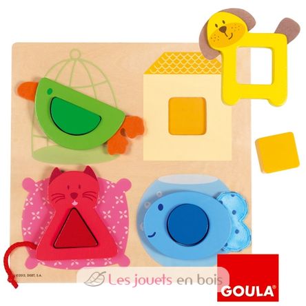 Puzzle di incorporamento colorato GO53128-4037 Goula 1