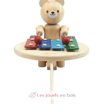 Tirare lungo l'orso musicale PT5271 Plan Toys 3