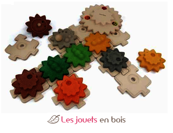 Puzzle engrenages PT5394 Plan Toys 1