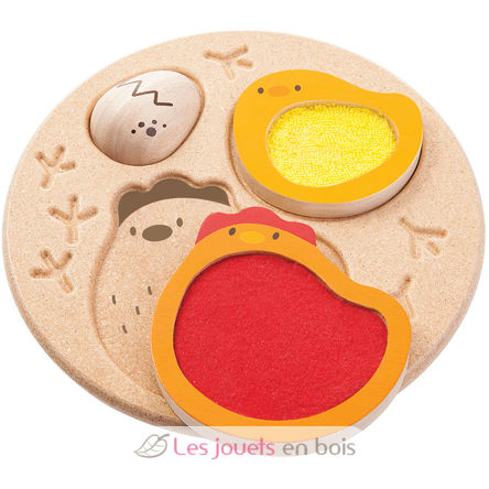 Puzzle di Egg-Hen - Il tocco PT5673 Plan Toys 2