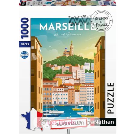 Puzzle Manifesto di Marsiglia 1000 pezzi NA12002003 Nathan 1