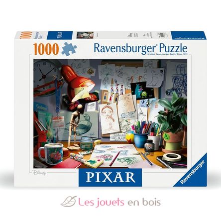 Puzzle Scrivania di un artista Pixar 1000 pezzi RAV12000302 Ravensburger 1
