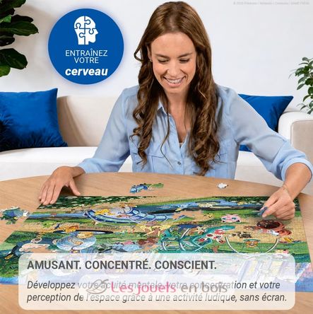 Puzzle Pokemon Eevee nel parco 1000 pz RAV12002033 Ravensburger 5