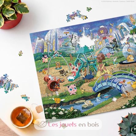 Puzzle Pokemon Eevee nel parco 1000 pz RAV12002033 Ravensburger 2