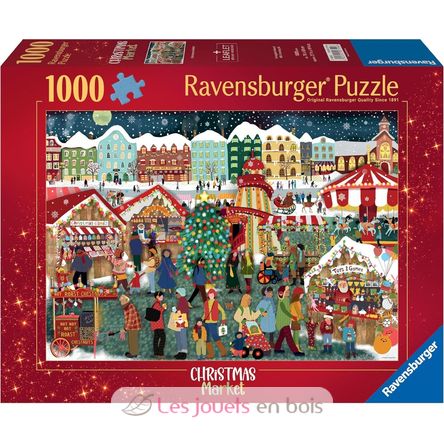 Puzzle Mercatino di Natale 1000 pezzi RAV12000729 Ravensburger 1