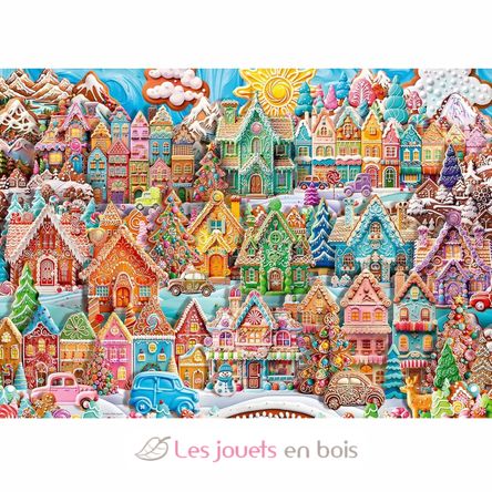 Puzzle Villaggio di biscotti natalizi 1000 pezzi RAV12001267 Ravensburger 2