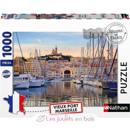 Puzzle Il vecchio porto di Marsiglia 1000 pezzi NA12002010 Nathan 1
