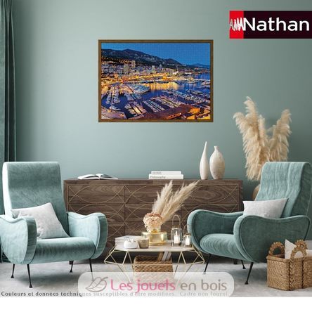 Puzzle Una notte nel porto di Monaco 1500 pezzi NA12002012 Nathan 4