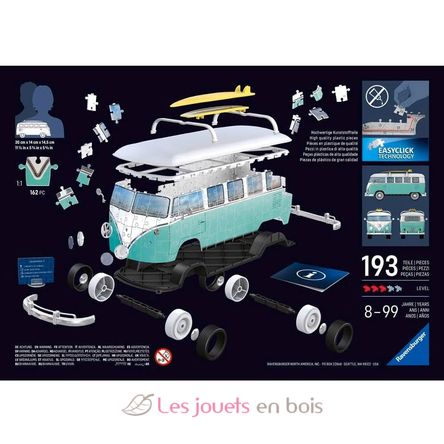Puzzle 3D T1 Volkswagen 162 pz RAV12008077 Ravensburger 2