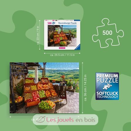 Puzzle Mercato ortofrutticolo in Croazia 500 pezzi RAV12001814 Ravensburger 3