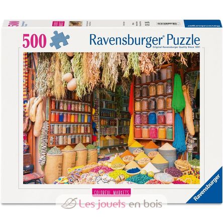 Puzzle Mercato delle spezie in Marocco 500 pezzi RAV12001816 Ravensburger 1