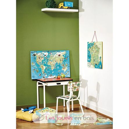 Mappa puzzle delle meraviglie di Francia V2726 Vilac 3