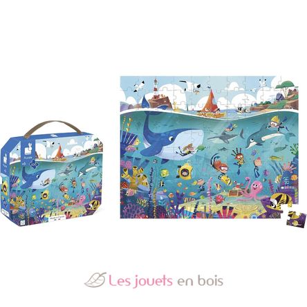 Puzzle Il fondale marino 100 pezzi J02394 Janod 3