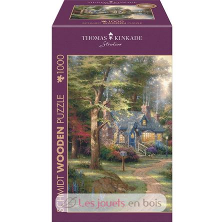 Puzzle in legno Villaggio in riva al lago 1000 pezzi S-59800 Schmidt Spiele 3