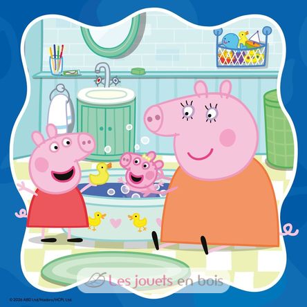 Puzzle Peppa Pig In famiglia 3x49 pcs RAV12004288 Ravensburger 4