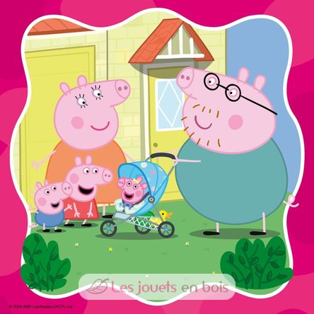 Puzzle Peppa Pig In famiglia 3x49 pcs RAV12004288 Ravensburger 5