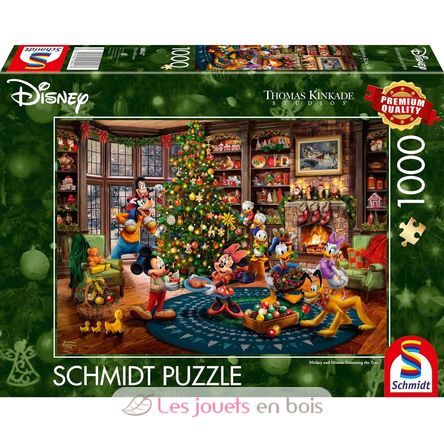 Puzzle Topolino e Minnie addobbano l'albero 1000 pezzi S-58047 Schmidt Spiele 1
