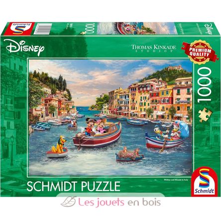 Puzzle Topolino e Minnie in Italia 1000 pezzi S-58053 Schmidt Spiele 1