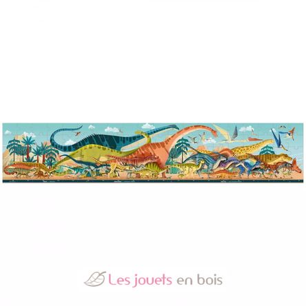 Puzzle Panoramico Dino 100 pezzi J05831 Janod 2