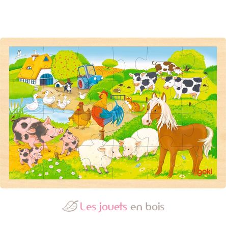 Puzzle fattoria e zoo GK57302 Goki 2