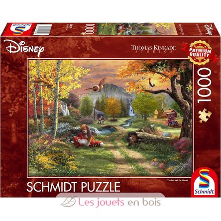Puzzle Red e Toby nemiciamici 1000 pezzi S-58050 Schmidt Spiele 1