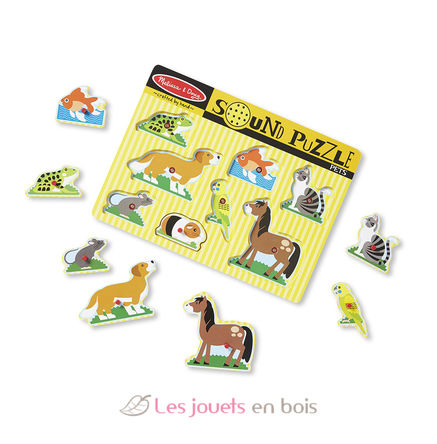 Animali domestici con puzzle sonoro MD10730 Melissa & Doug 2