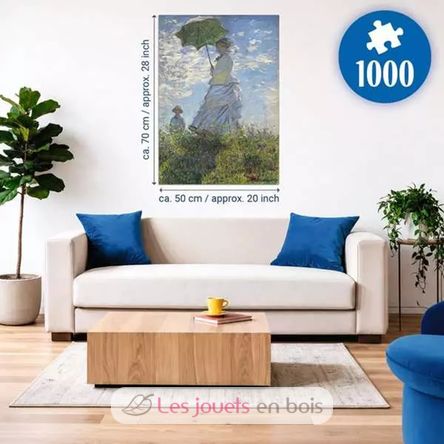 Puzzle Donna con il parasole Claude Monet 1000 pezzi RAV12002026 Ravensburger 4