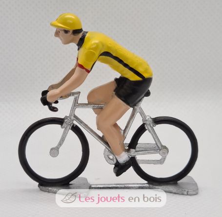 Figurina ciclista R Maglia gialla con profili neri FR-R12 Fonderie Roger 3