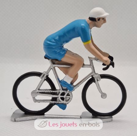 Figurina ciclista R Maglia blu FR-R14 Fonderie Roger 1