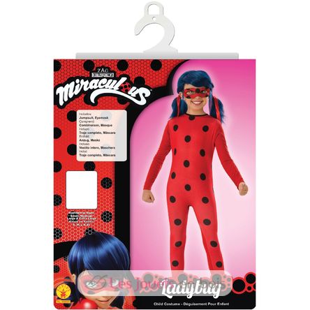 Costume per bambini Ladybug, 5-6 anni R640924-T56 Rubies 2