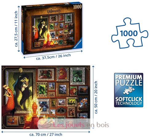 Puzzle Scar 1000 pezzi RAV165247 Ravensburger 3