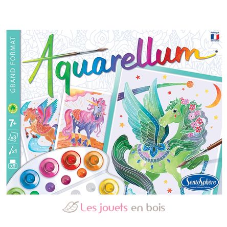 Aquarellum Unicorni e Pegaso SS-6394 Sentosphère 3