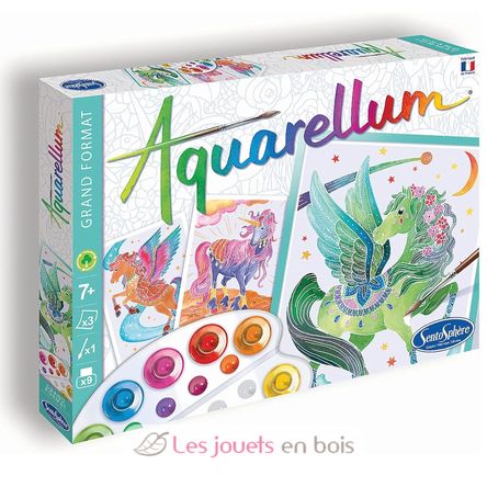 Aquarellum Unicorni e Pegaso SS-6394 Sentosphère 1