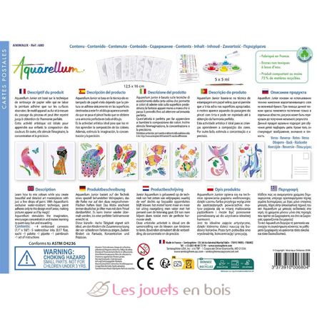Aquarellum Cartoline Animali SS-680 Sentosphère 4
