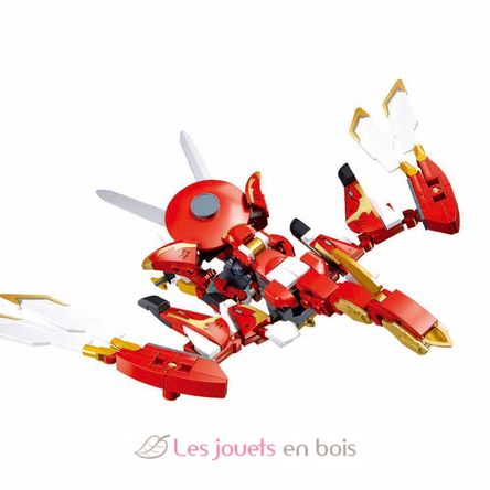 Robot PR Mecha 2in1 rosso bianco SL-M38-B1277 Sluban 3