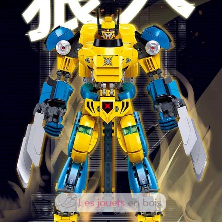 Robot Super PR Mecha giallo blu SL-M38-B1298 Sluban 9