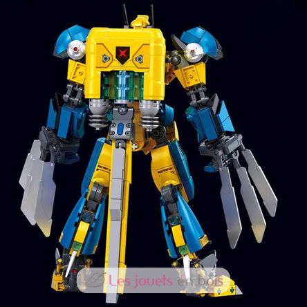 Robot Super PR Mecha giallo blu SL-M38-B1298 Sluban 5