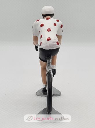 Figurina ciclista R maglia a pois FR-R2 Fonderie Roger 2