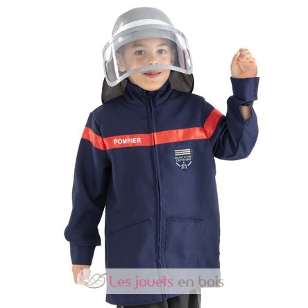 Giacca e casco da pompiere, 5-8 anni R159972 Rubies 1
