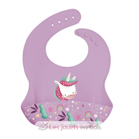 Bavaglino in silicone Sparkly l'unicorno SJ-SI0986 Sassi Junior 1