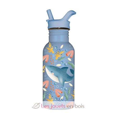 Bottiglia in acciaio 500 ml Splashy lo squalo SJ-SB3055 Sassi Junior 1