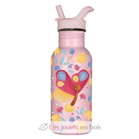Bottiglia in acciaio 500 ml Twirly la farfalla SJ-SB3062 Sassi Junior 1