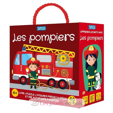 Libro e puzzle I vigili del fuoco SJ-304321 Sassi Junior 1