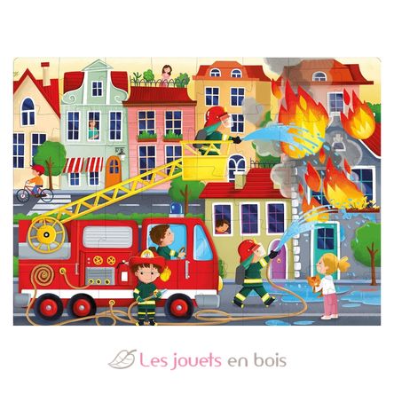 Libro e puzzle I vigili del fuoco SJ-304321 Sassi Junior 3