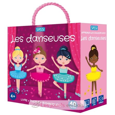 Libro e puzzle Le ballerine SJ-305526 Sassi Junior 1