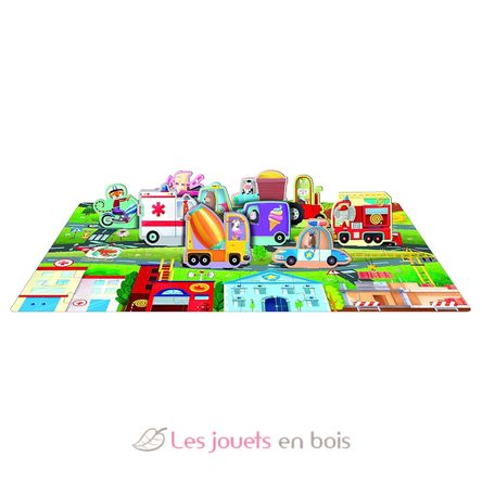 Libro e puzzle I veicoli SJ-305571 Sassi Junior 2