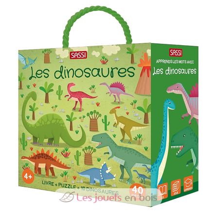Libro e puzzle I dinosauri SJ-307551 Sassi Junior 1